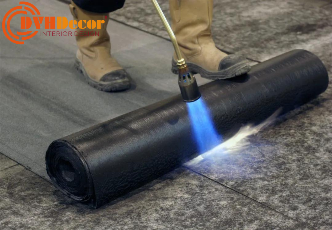 Chống thấm nhà vệ sinh sử dụng màng khò nóng sẽ mang đến khả năng khử dột ấn tượng nhất
