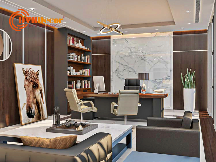 Thiết kế nội thất văn phòng theo phong cách Luxury