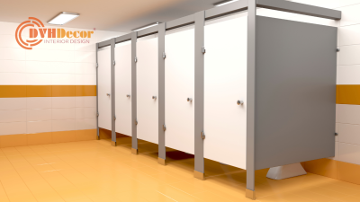 Vách ngăn nhà vệ sinh với nhiều chất liệu và quy cách thi công khác nhau Vách ngăn nhà vệ sinh với nhiều chất liệu và quy cách thi công khác nhau