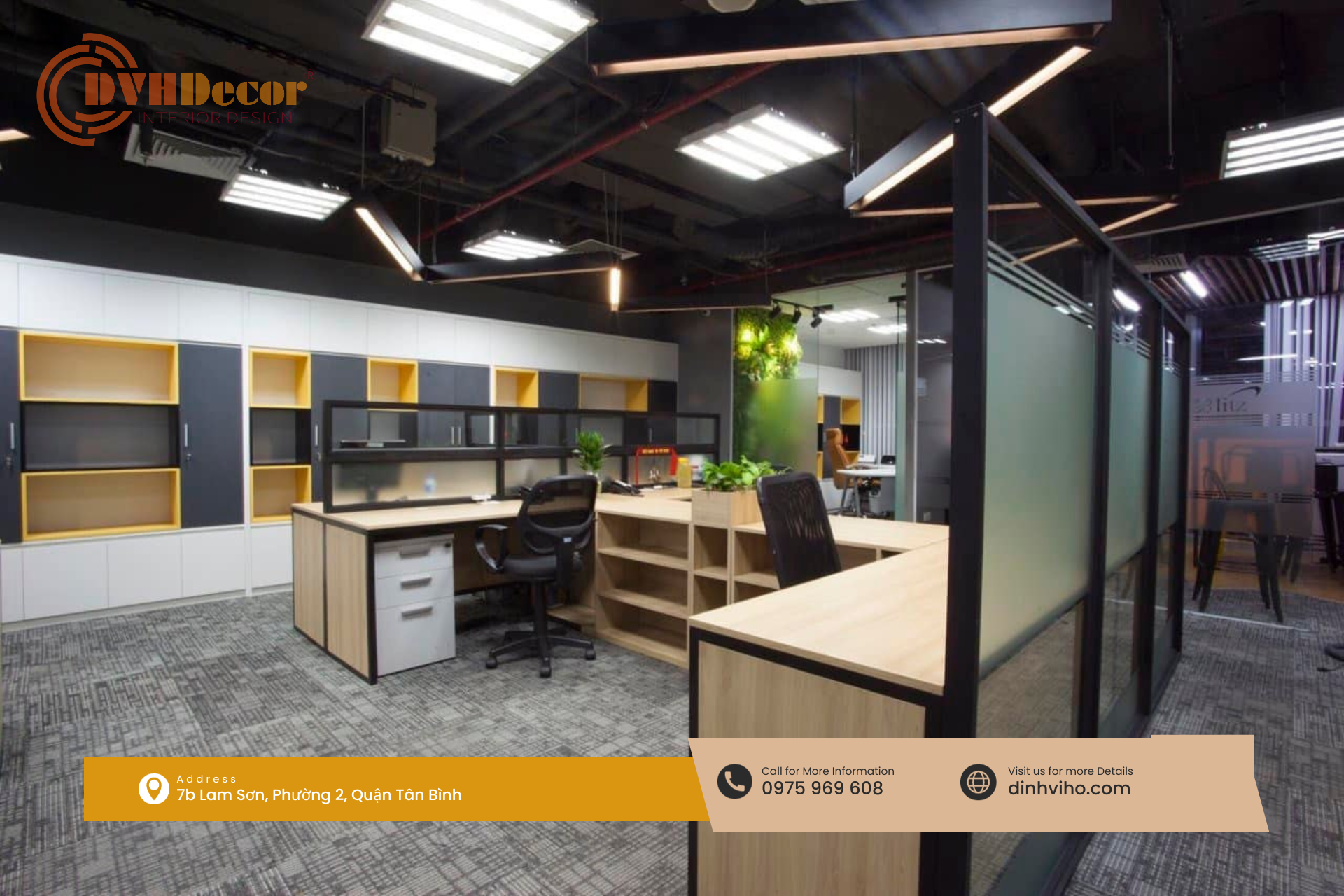 Thi công nội thất văn phòng trọn gói tại tphcm
