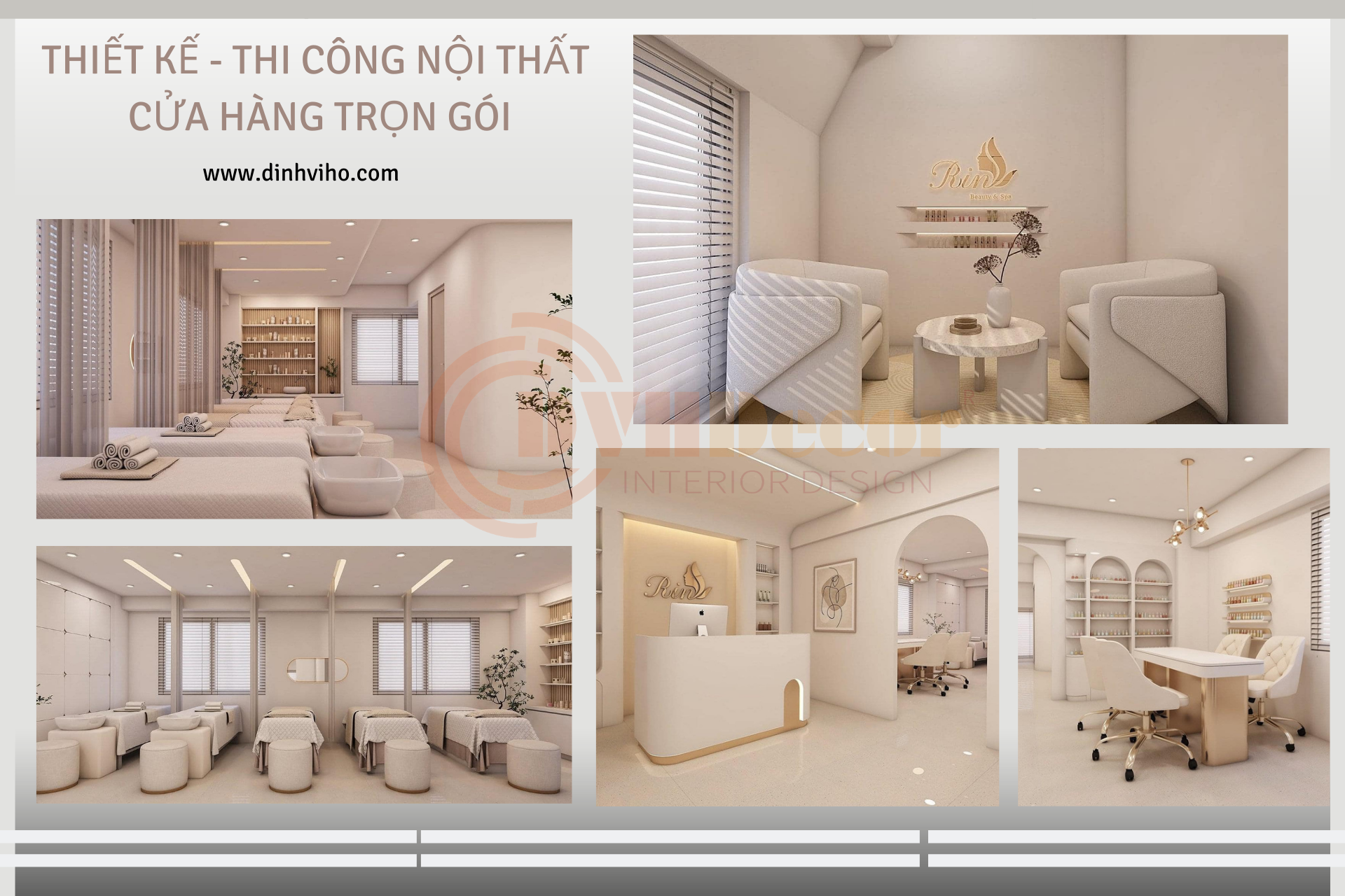 Phong cách tiệm spa phổ biến hiện nay