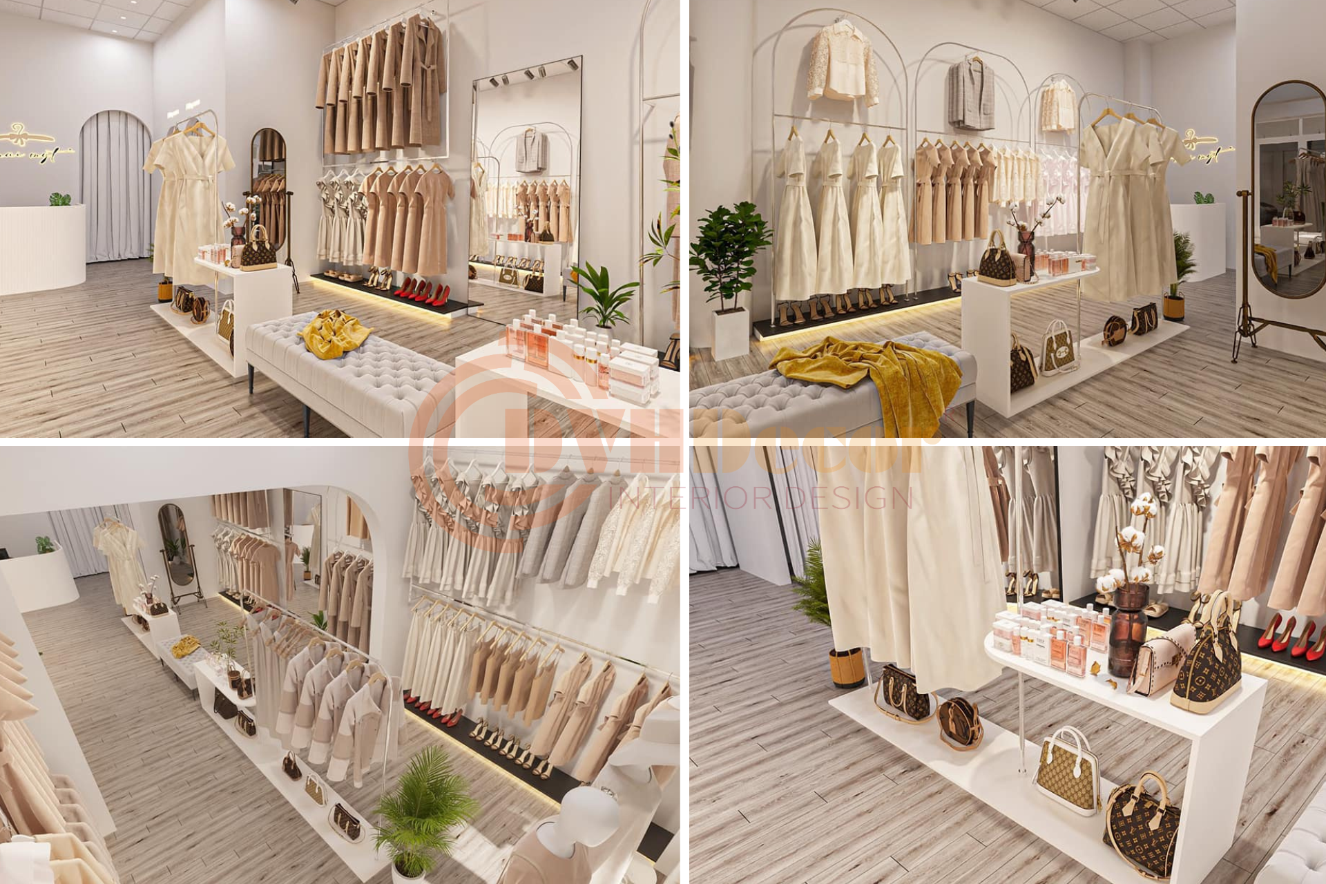 DVHDecor thiết kế và thi công cửa hàng thời trang